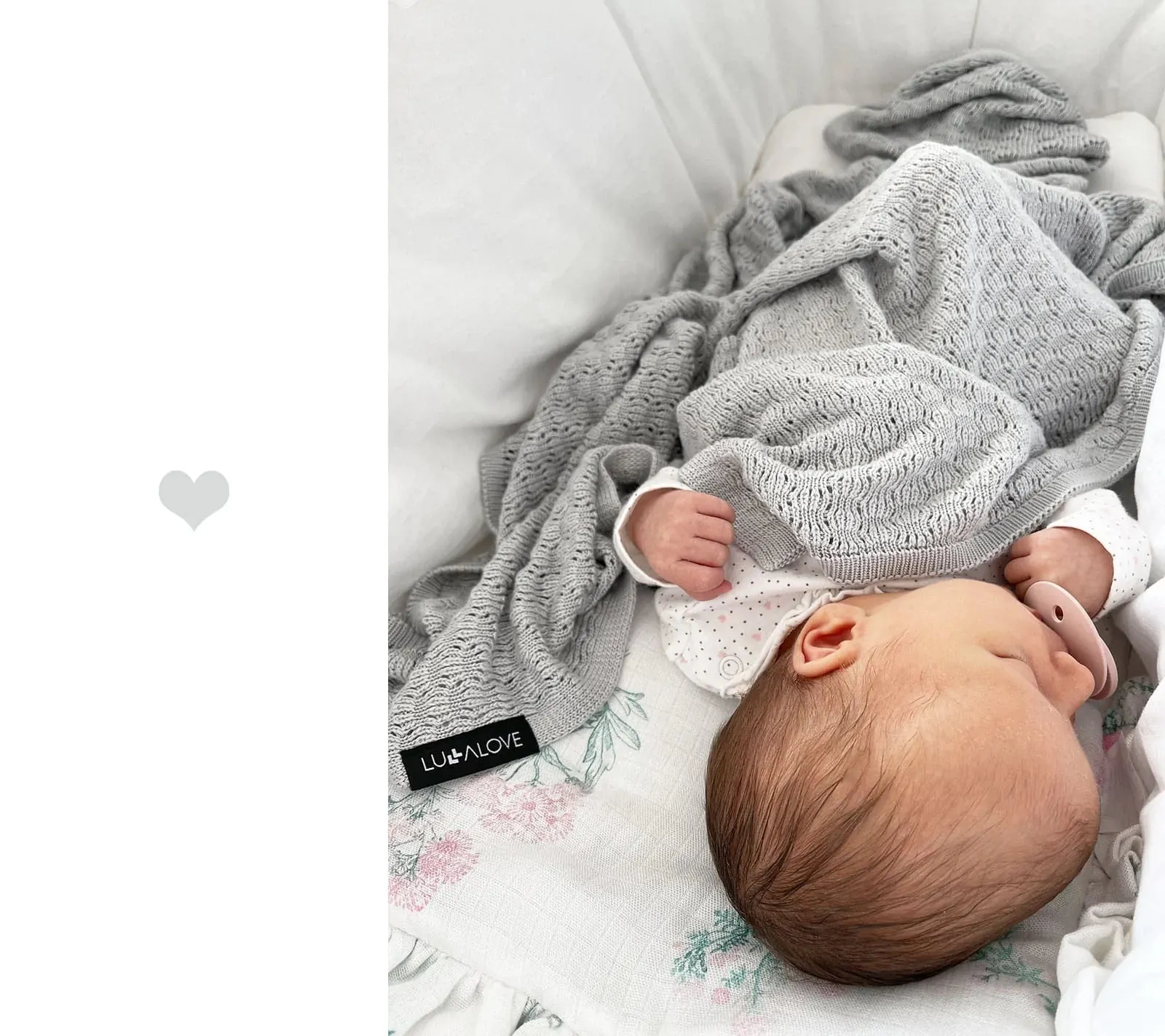 Lullalove Light Cellular Bamboo Baby Blanket & Swaddle