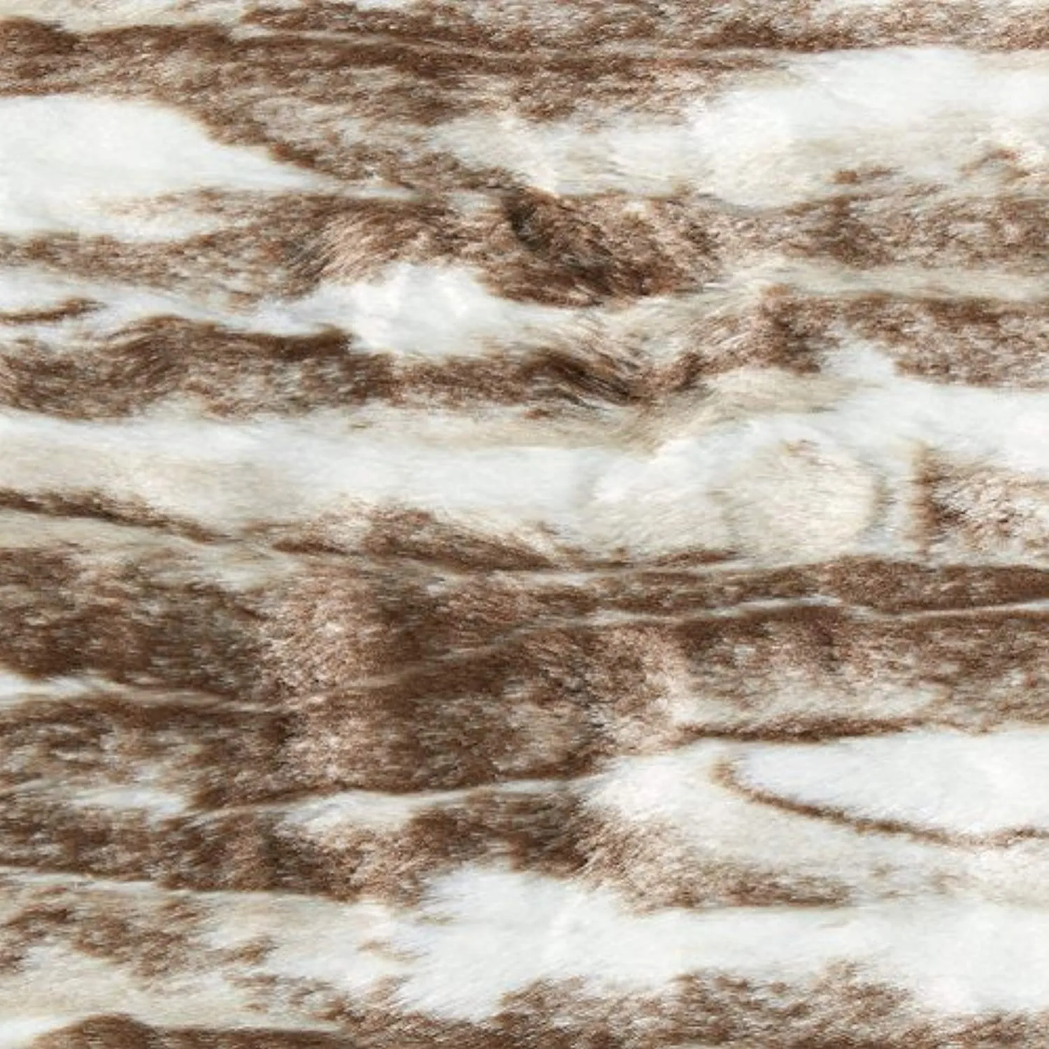 Marble Faux Fur Throw Blanket, Soft and Luxurious, 80" x 60", Brown