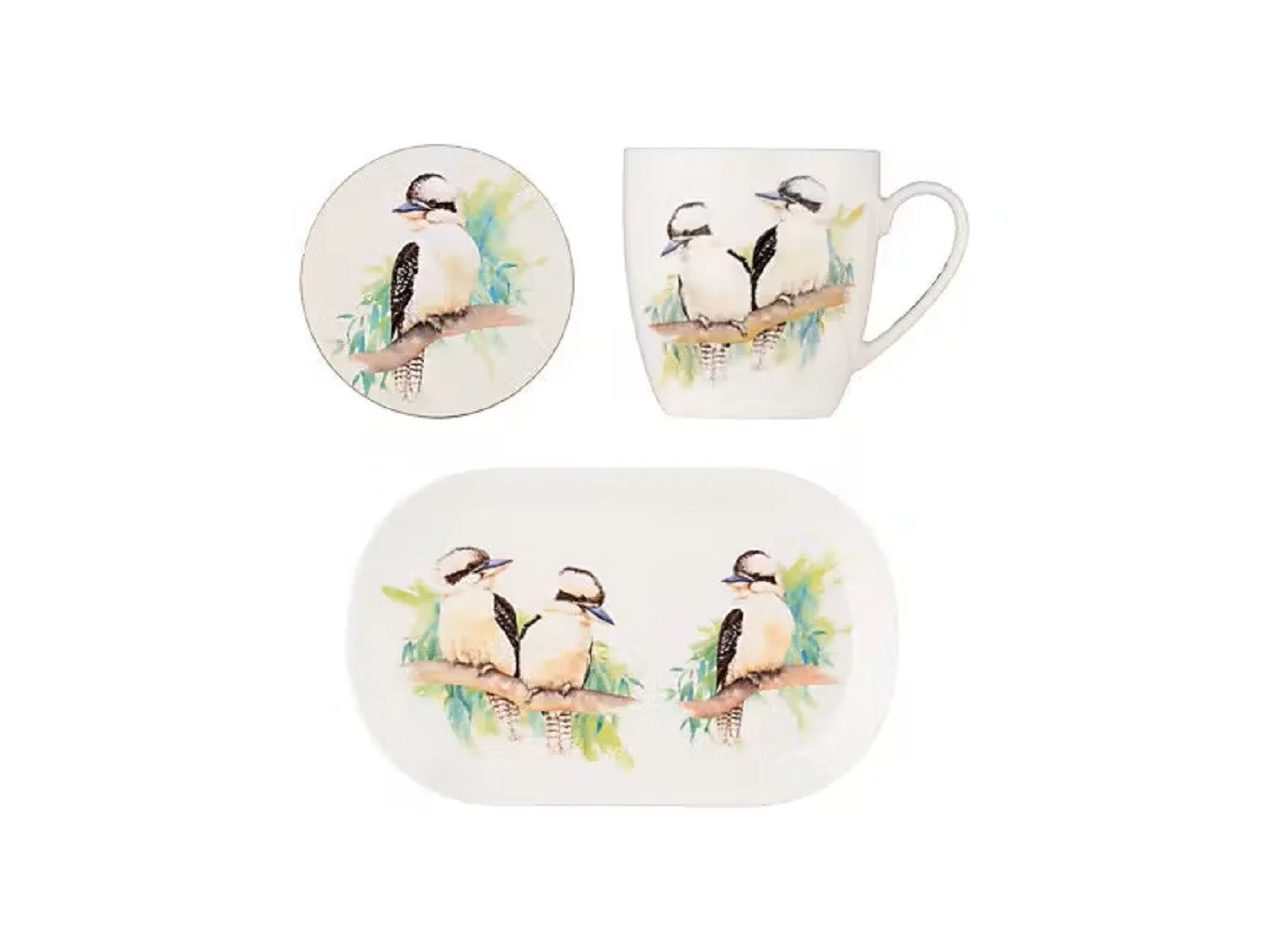 Maxwell & Williams Katherine Castle Bird Life Gift Set Kookaburra Gift Boxed