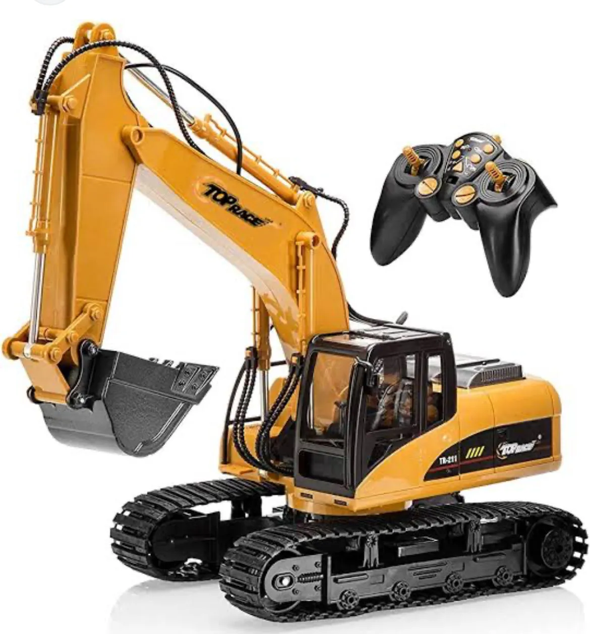 Metal Remote Control Excavator Toys 1:20 Rechargeable RC Construction Vehicles Book