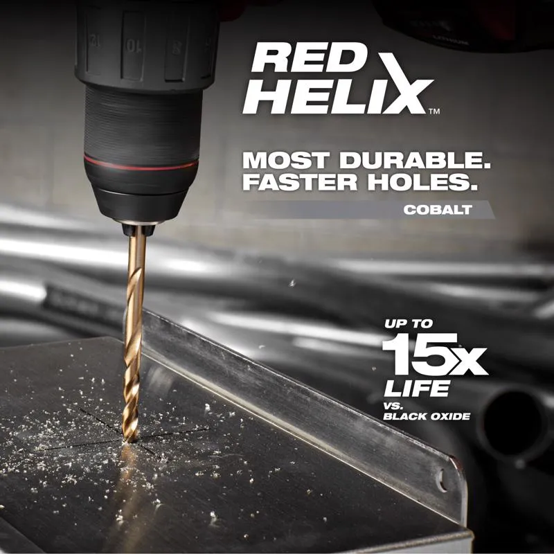 Milwaukee Red Helix 1/8 in. X 2-3/4 in. L Steel Thunderbolt Drill Bit Round Shank 1 pc