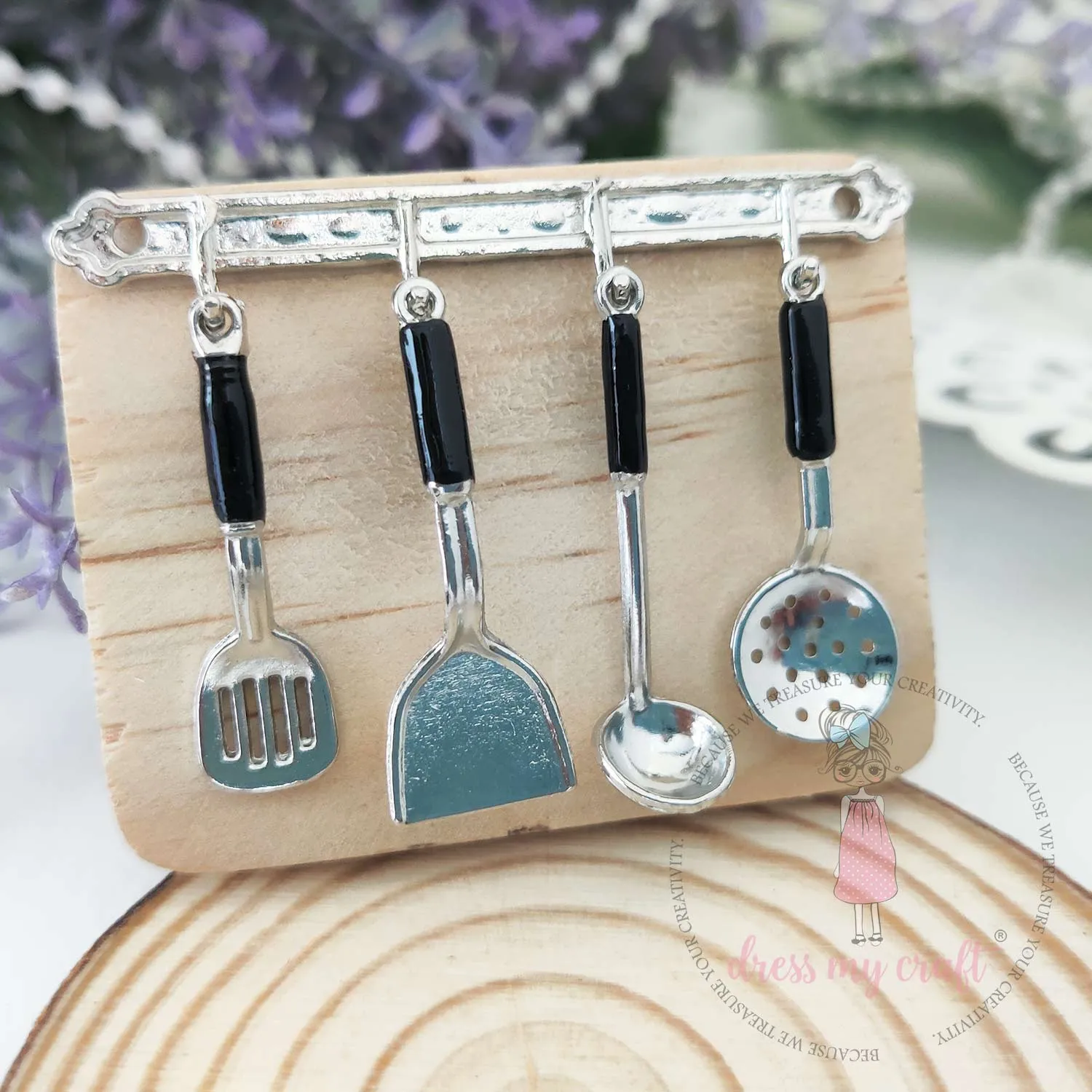 Miniature Kitchen Utensils - Silver