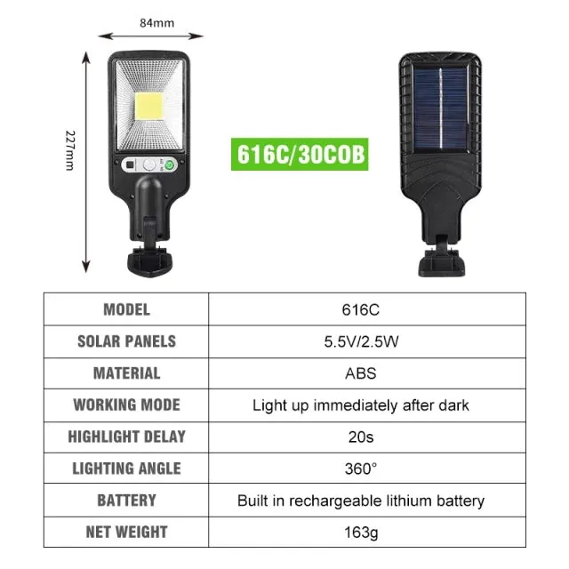 Motion Sensor Security Street Light