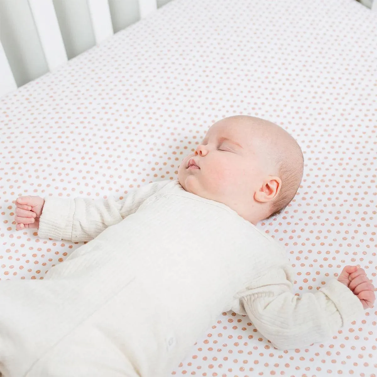 Muslin Crib Sheet - Dots