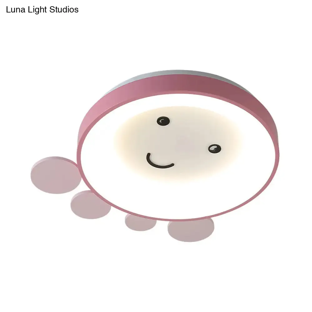 Octopus Acrylic Ceiling Light for Nursery School in Kids Pink/Blue