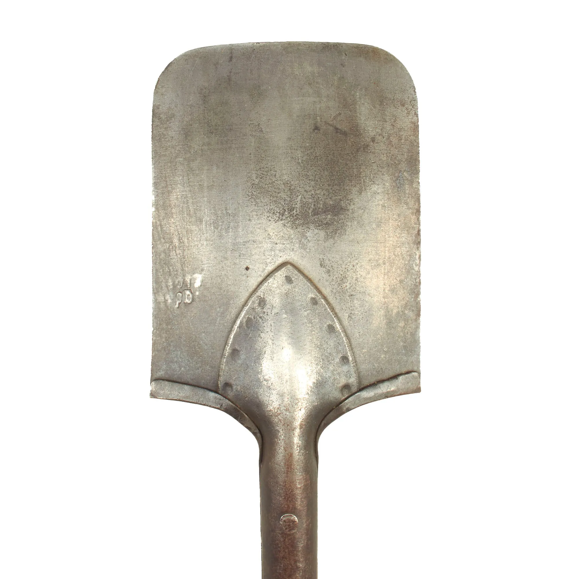 Original German WWII Square Head Entrenching Tool With Carrier by Carl Krampe dated 1943 - Schanzzeug