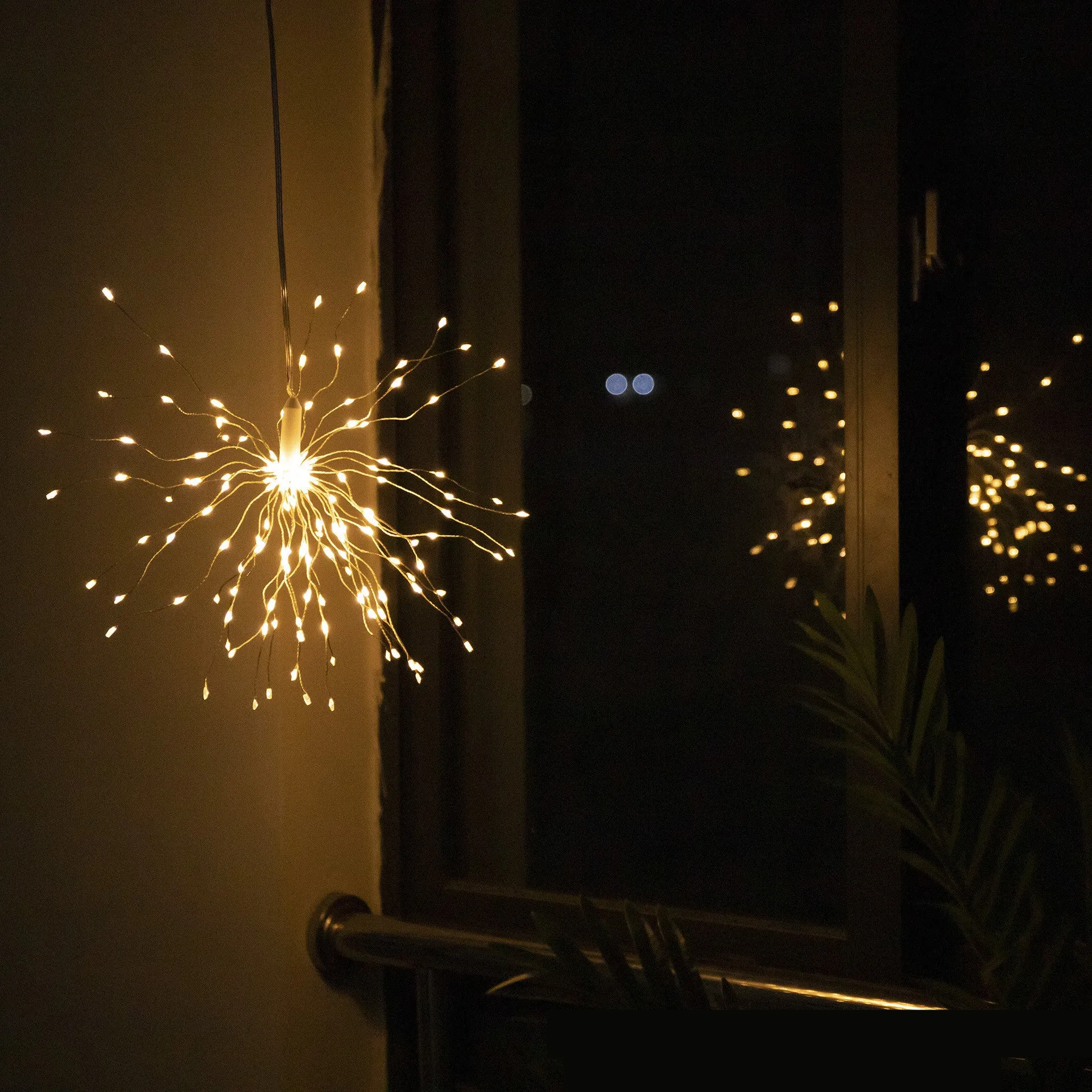 Outdoor Waterproof Remote Control Copper Wire Lamp Dandelion String Light