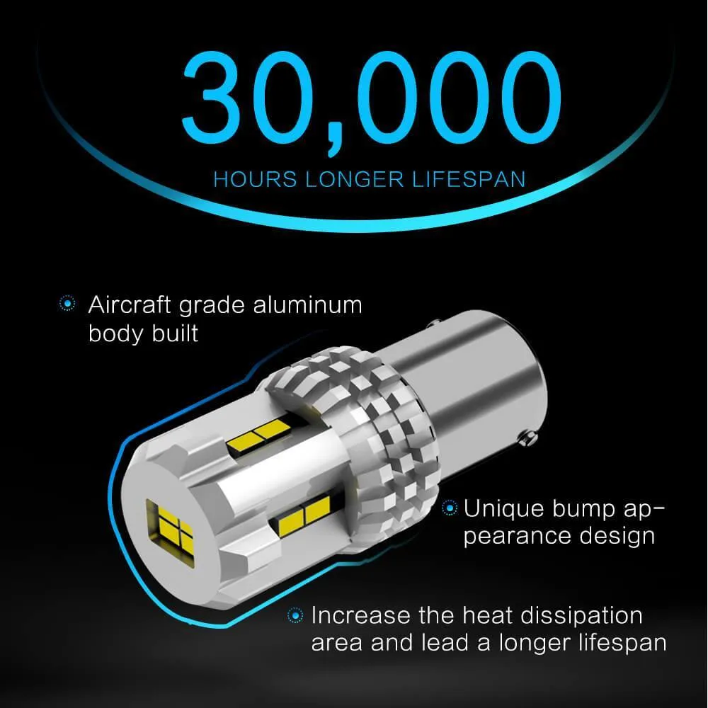 OXILAM White 1156 BA15S 7506 1003 1141 P21W LED Bulb Used for Backup/Reverse light, Tail light, Brake light