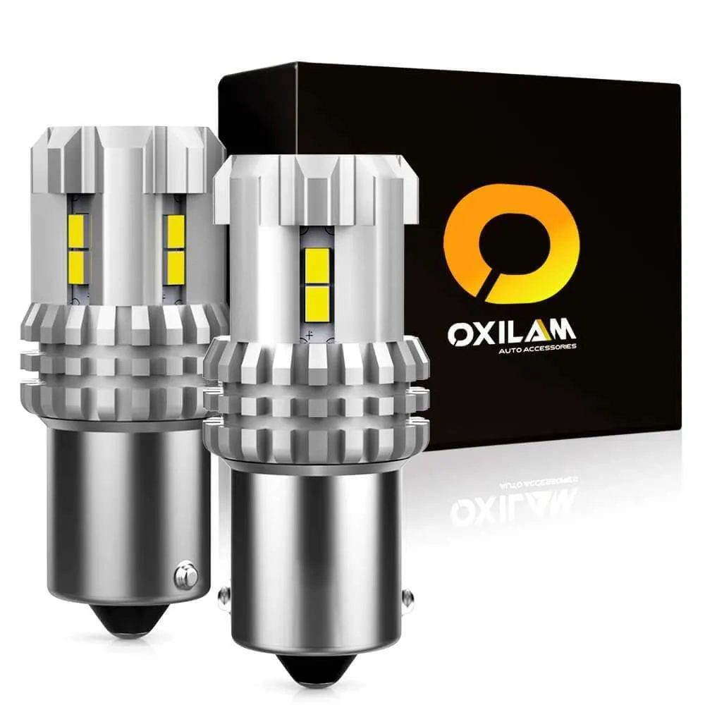 OXILAM White 1156 BA15S 7506 1003 1141 P21W LED Bulb Used for Backup/Reverse light, Tail light, Brake light