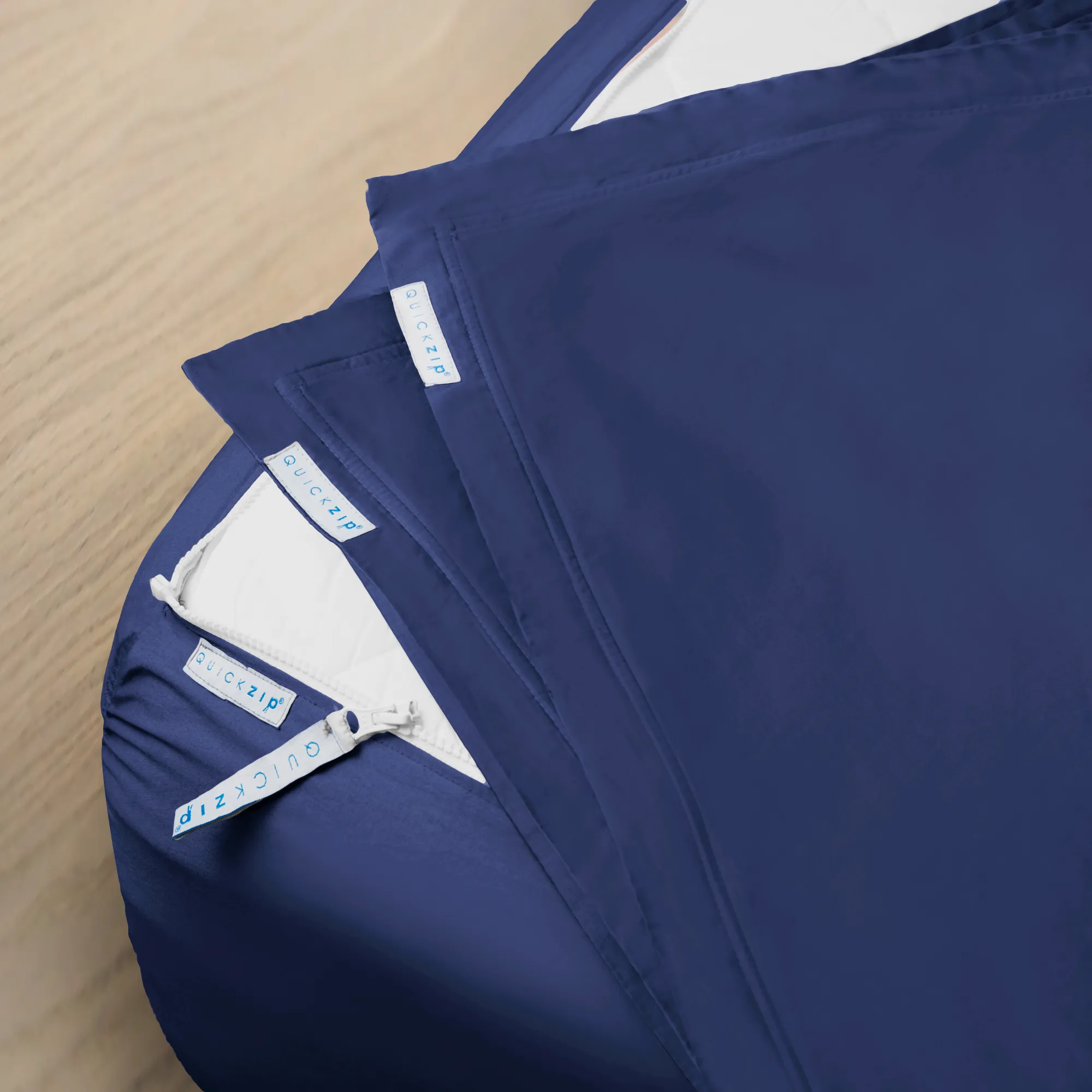 Percale Fitted Sheet (Base   Zip Sheet ) - Split King