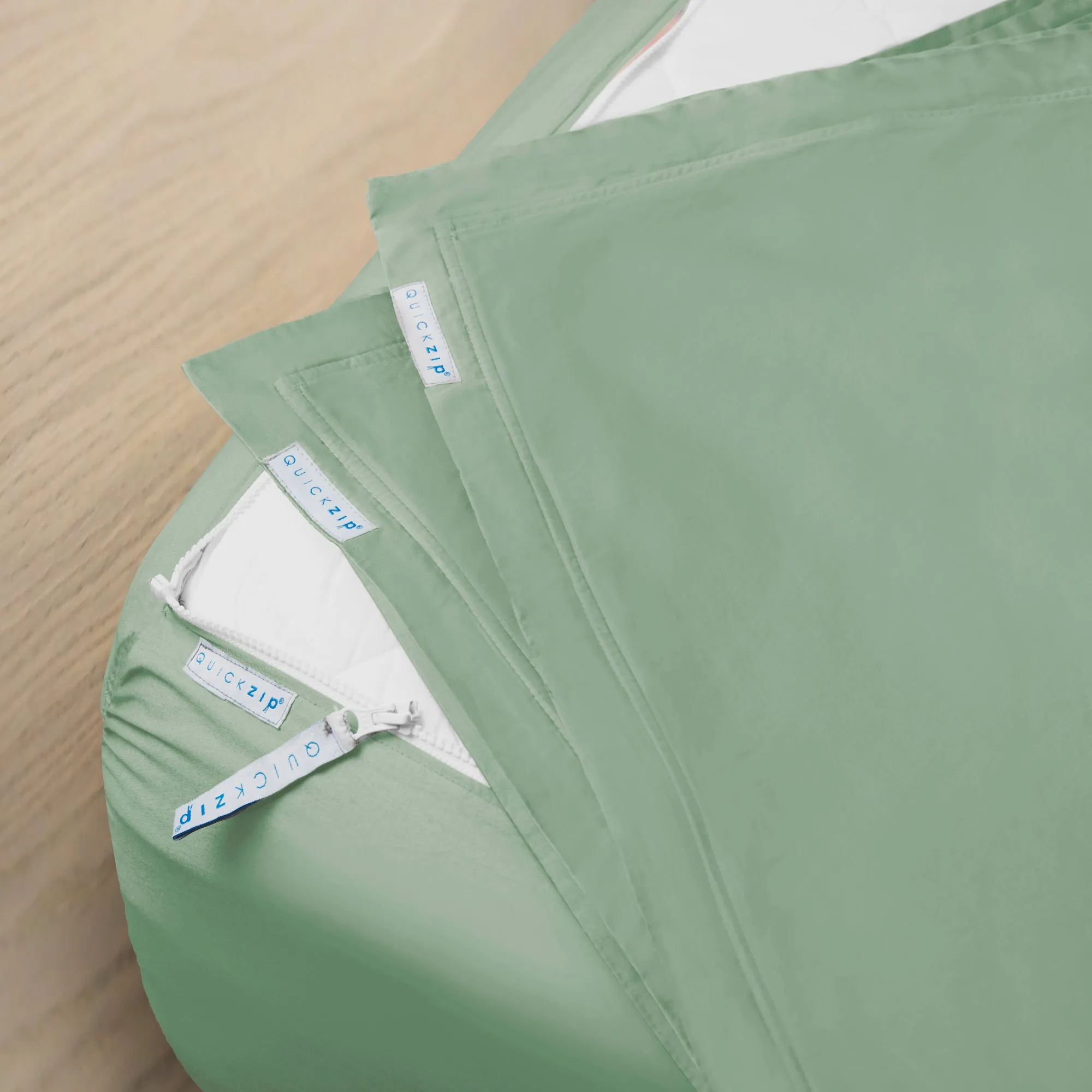 Percale Fitted Sheet (Base   Zip Sheet ) - Split King