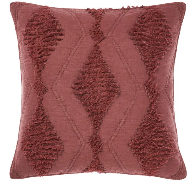 Piero European Pillowcase Rhubarb