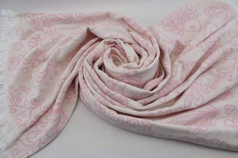 Pink Sea Life 100% Cotton Towel