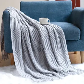 Plain Bubble Knit Blanket