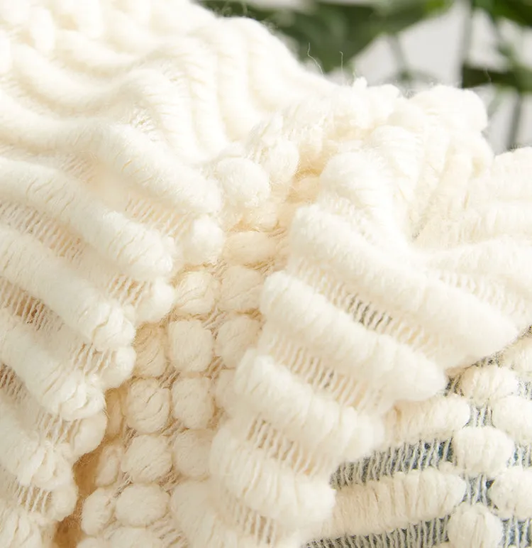 Plain Bubble Knit Blanket