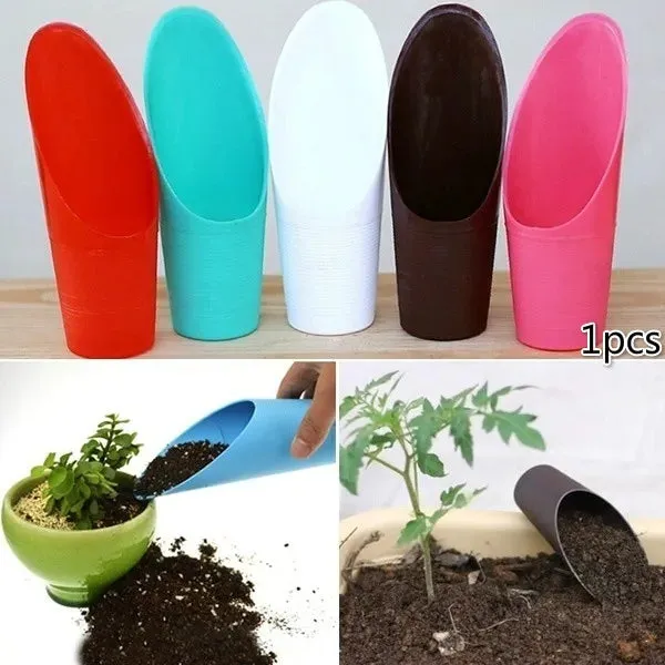 Plastic Bucket Shovel Potted Cultivation Cylinder Mini Plant Soil Spade & Shovel for Gardening