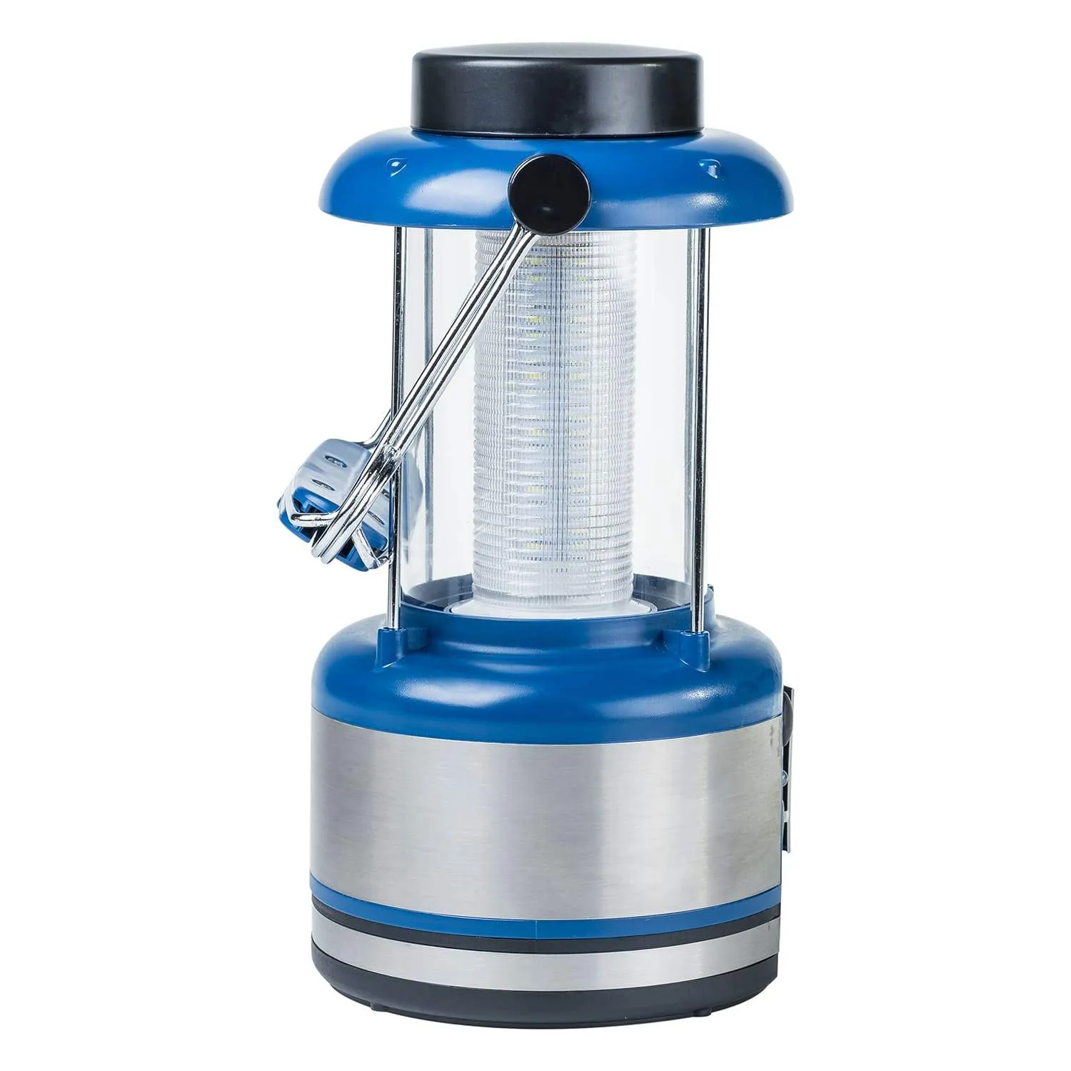 Portable Solar LED Lantern with 5.5v USB Output in Blue Solar Lighting Direct