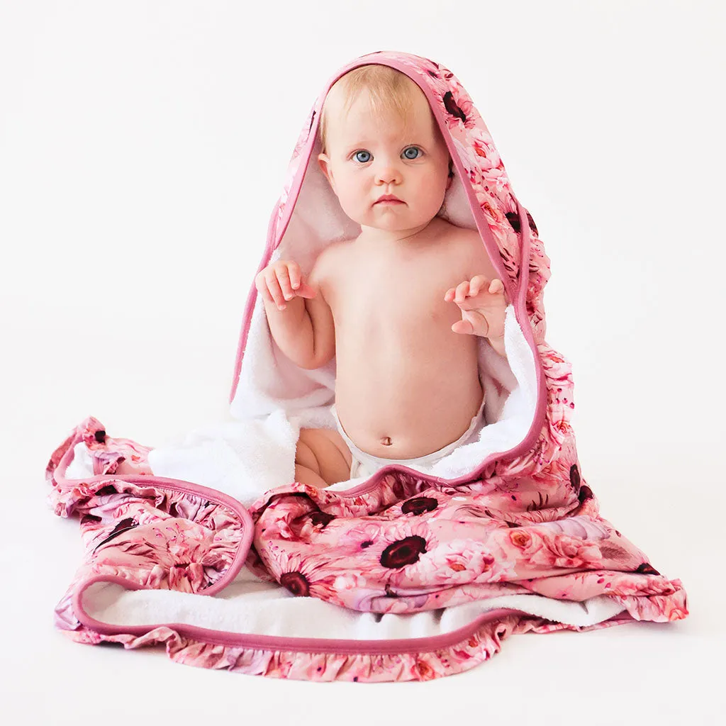 Posh Peanut Liliana Ruffled Hooded Towel