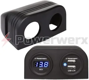 Powerwerx Two Hole Panel Mounting Pod