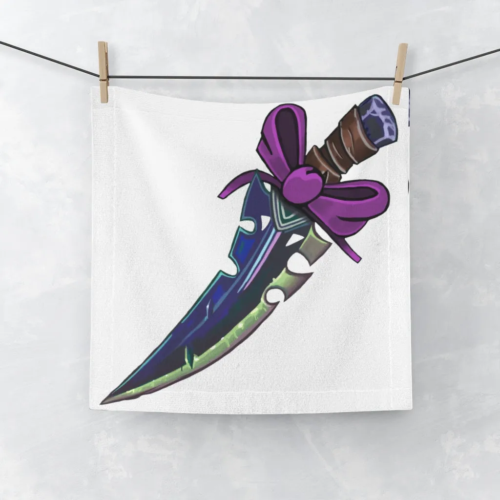 Purple Sword Face Towel