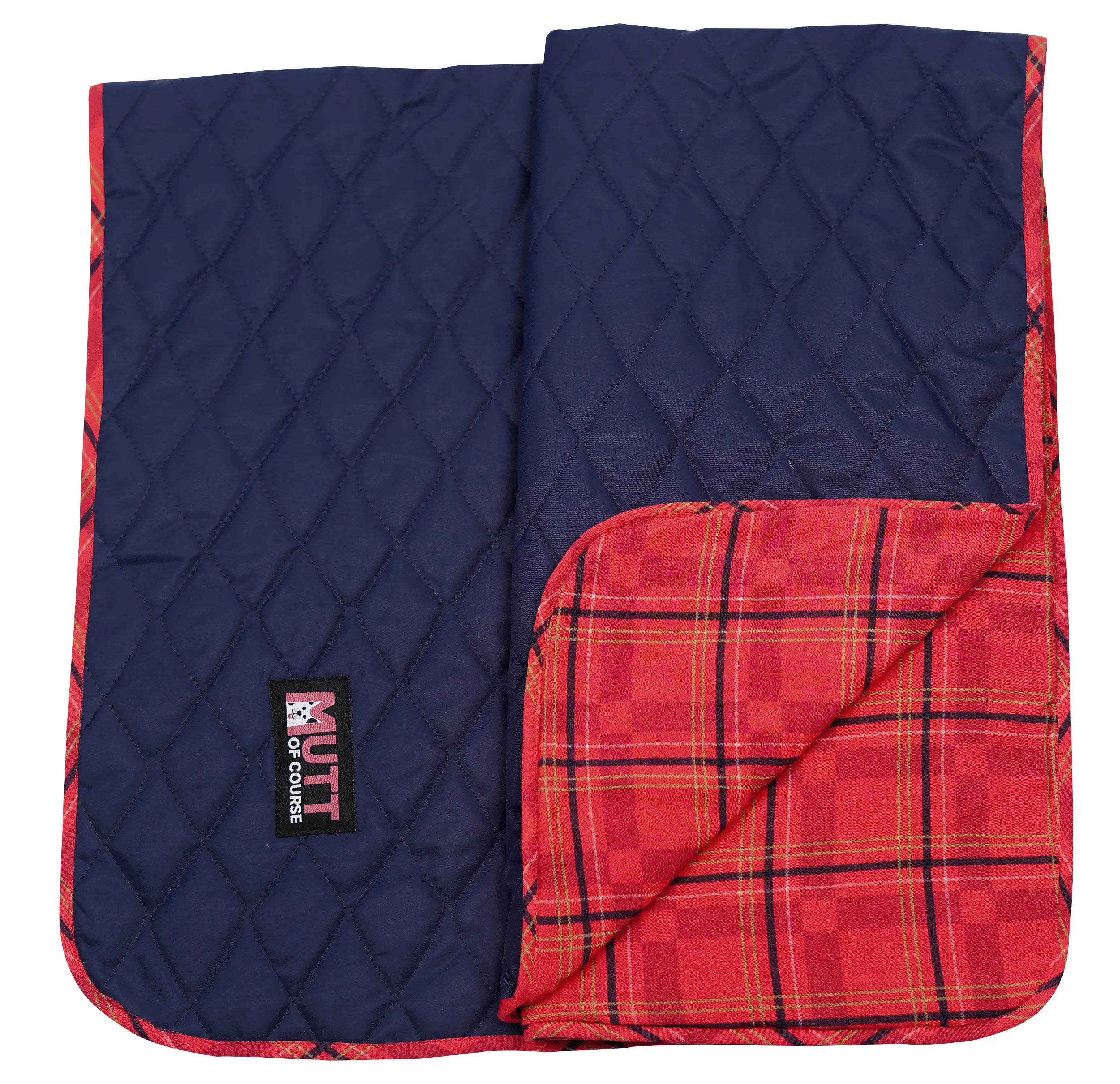 Quilted Blue Blanket for Cats and Dogs