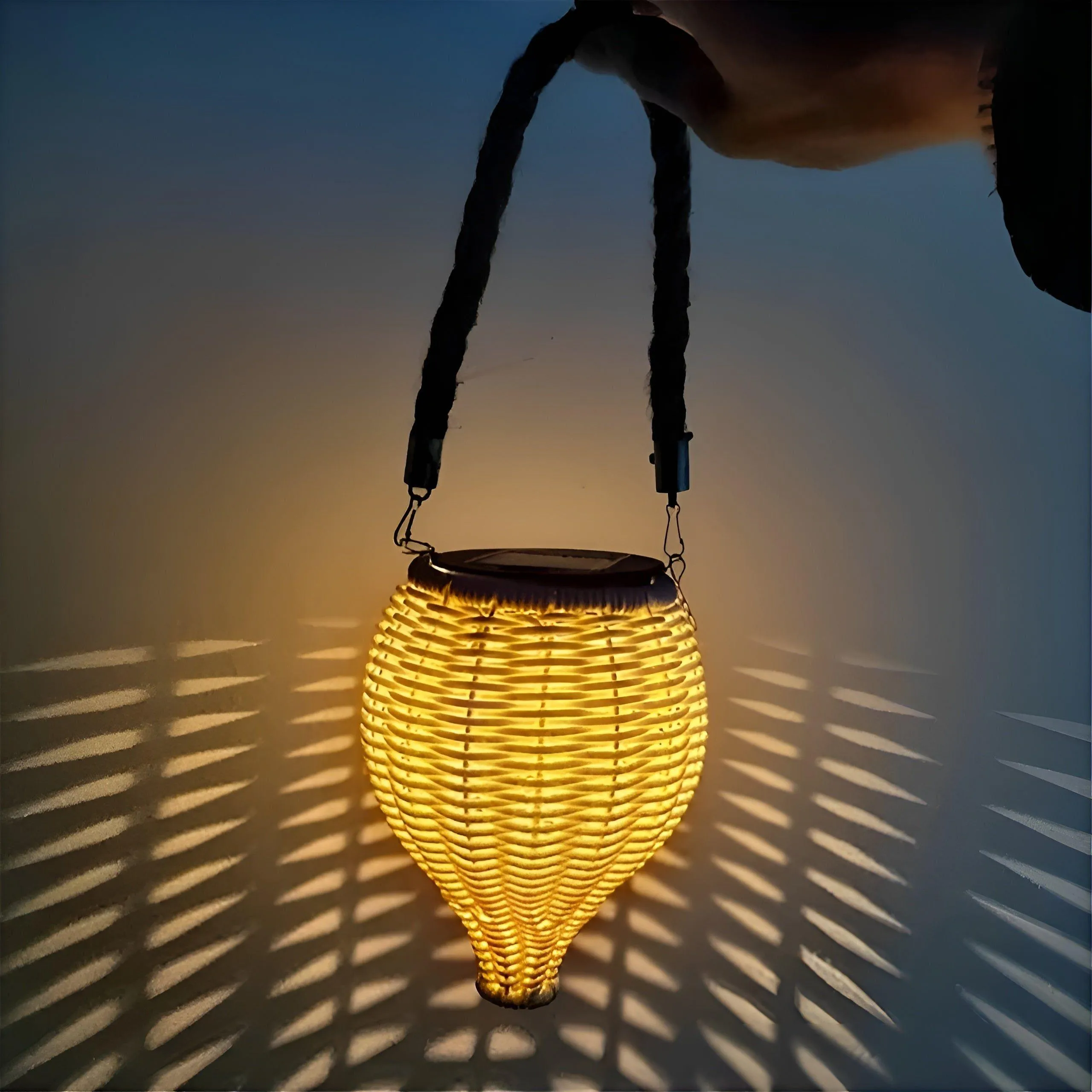 Rattan Light - Kreative Rattan Solar Garten Deko Lampe