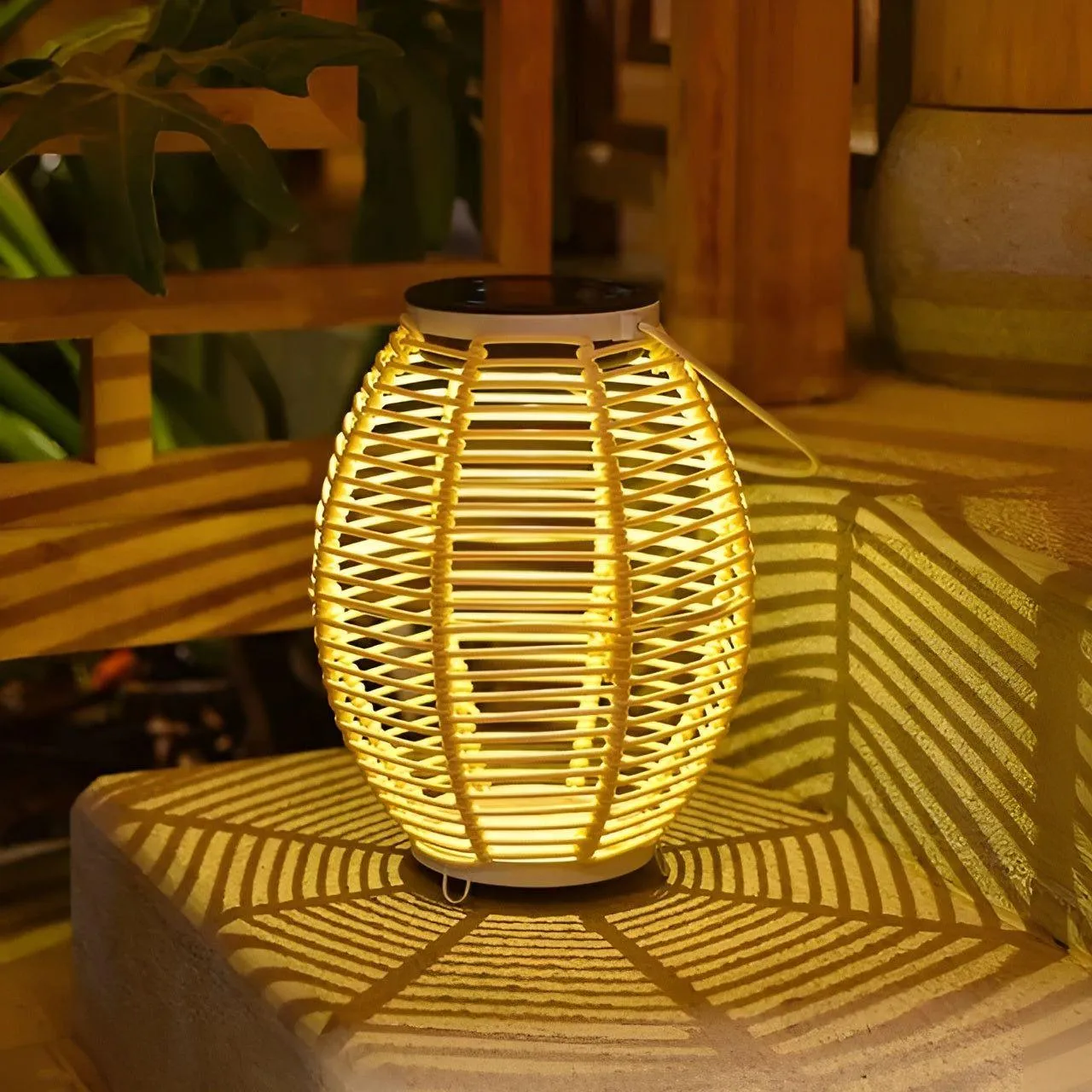 Rattan Light - Kreative Rattan Solar Garten Deko Lampe