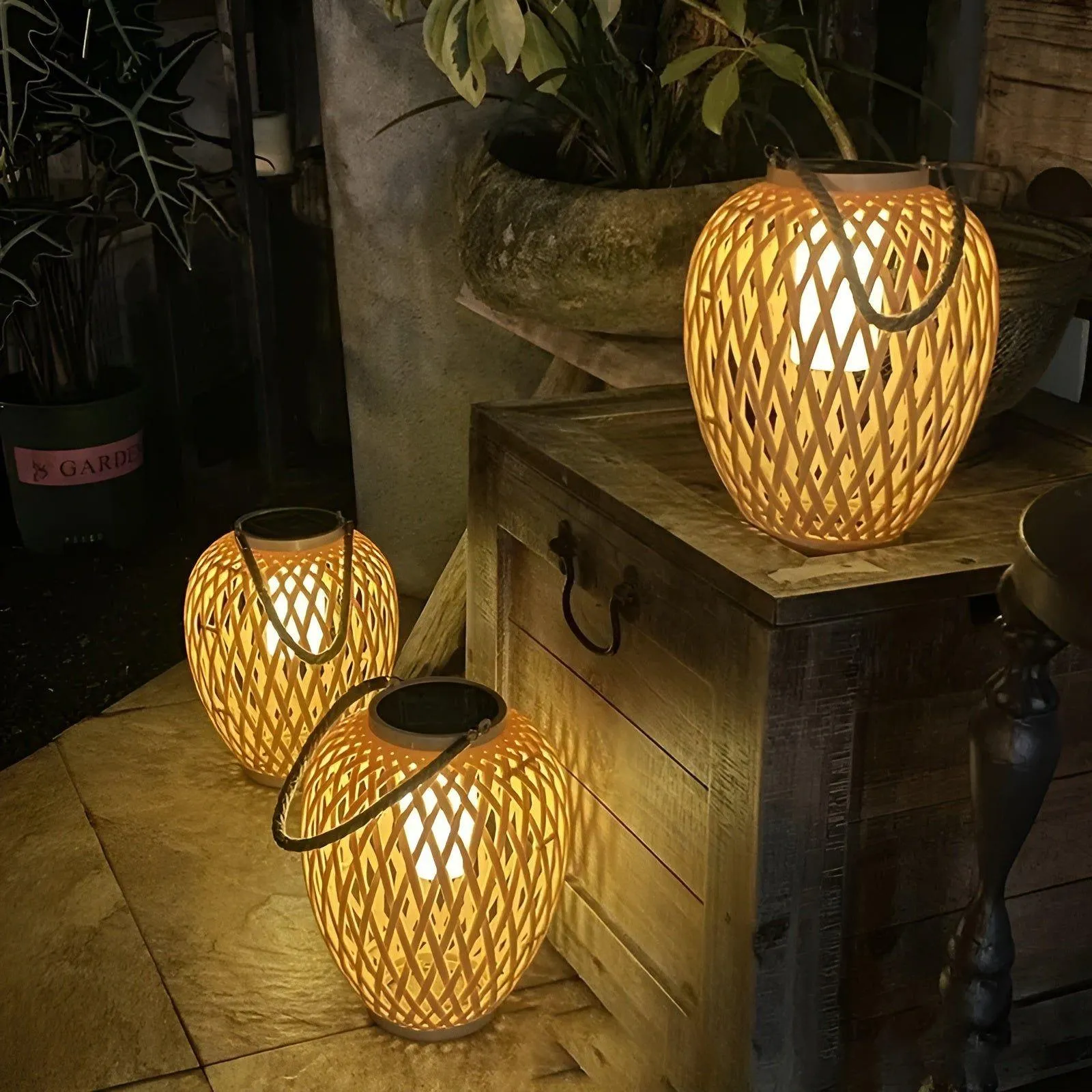 Rattan Light - Kreative Rattan Solar Garten Deko Lampe