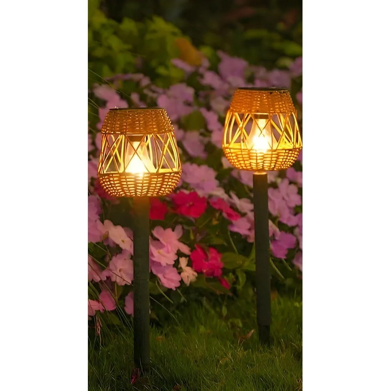 Rattan Light - Kreative Rattan Solar Garten Deko Lampe