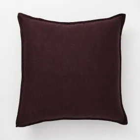 Renee Taylor Cavallo Stone Washed 100% Linen European Pillowcase Plum