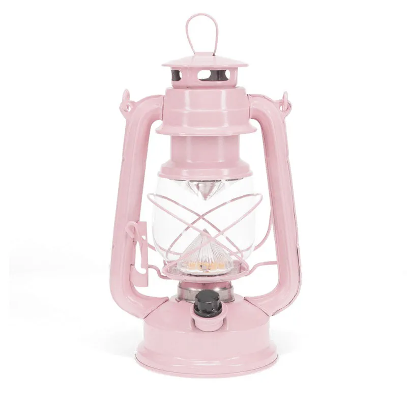 Rex Led Hurricane Lantern - Pink