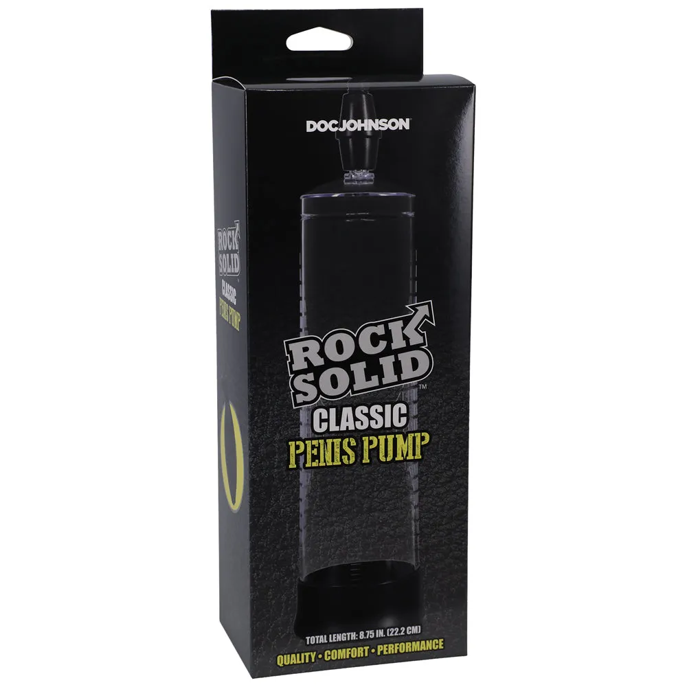 Rock Solid Classic Penis Pump Black/Clear