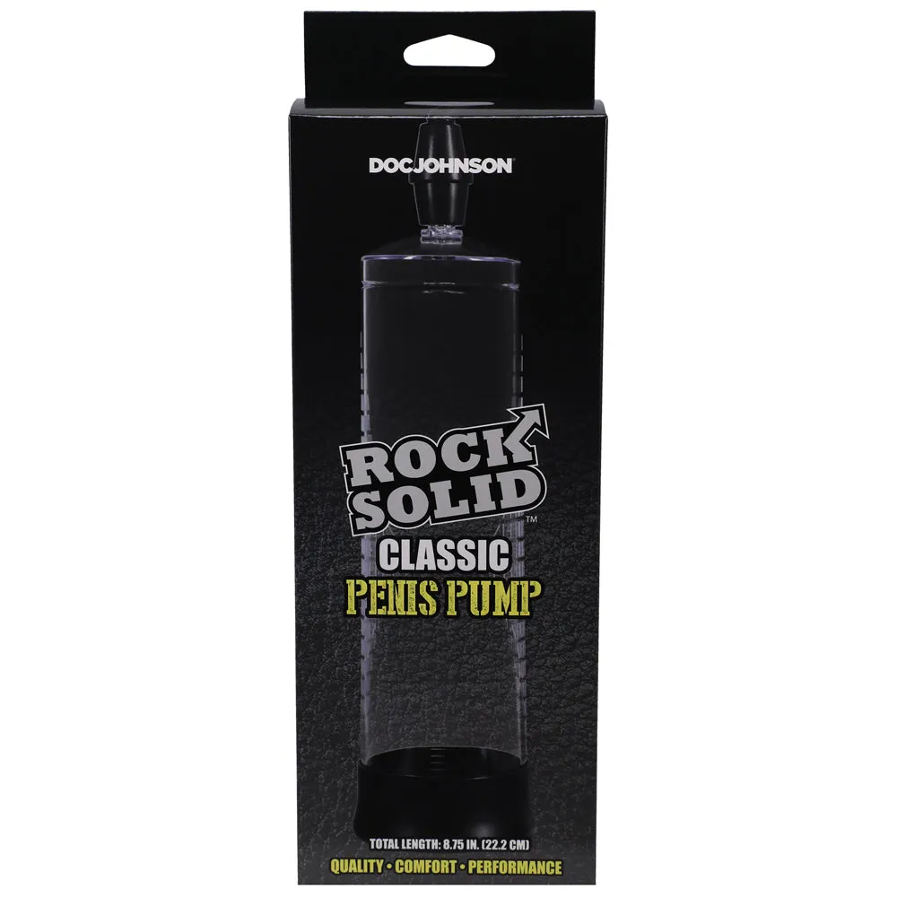 Rock Solid Classic Penis Pump Black/Clear