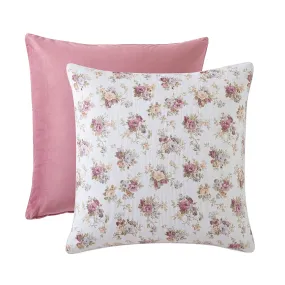 Rosette Plum European Pillowcase by Logan and Mason Platinum