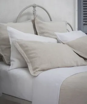 SAMPLE SALE<br>Picardie Ecru Linen Pillowcase Oxford