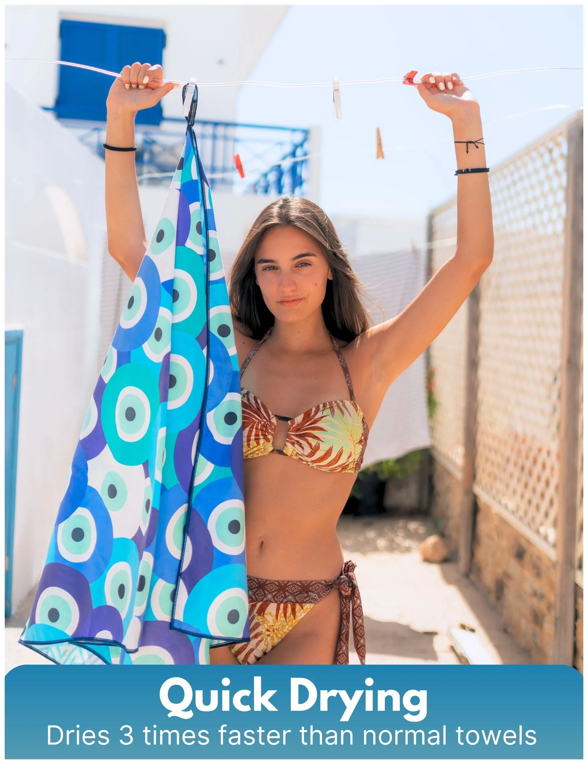 Santorini - Beach Towel