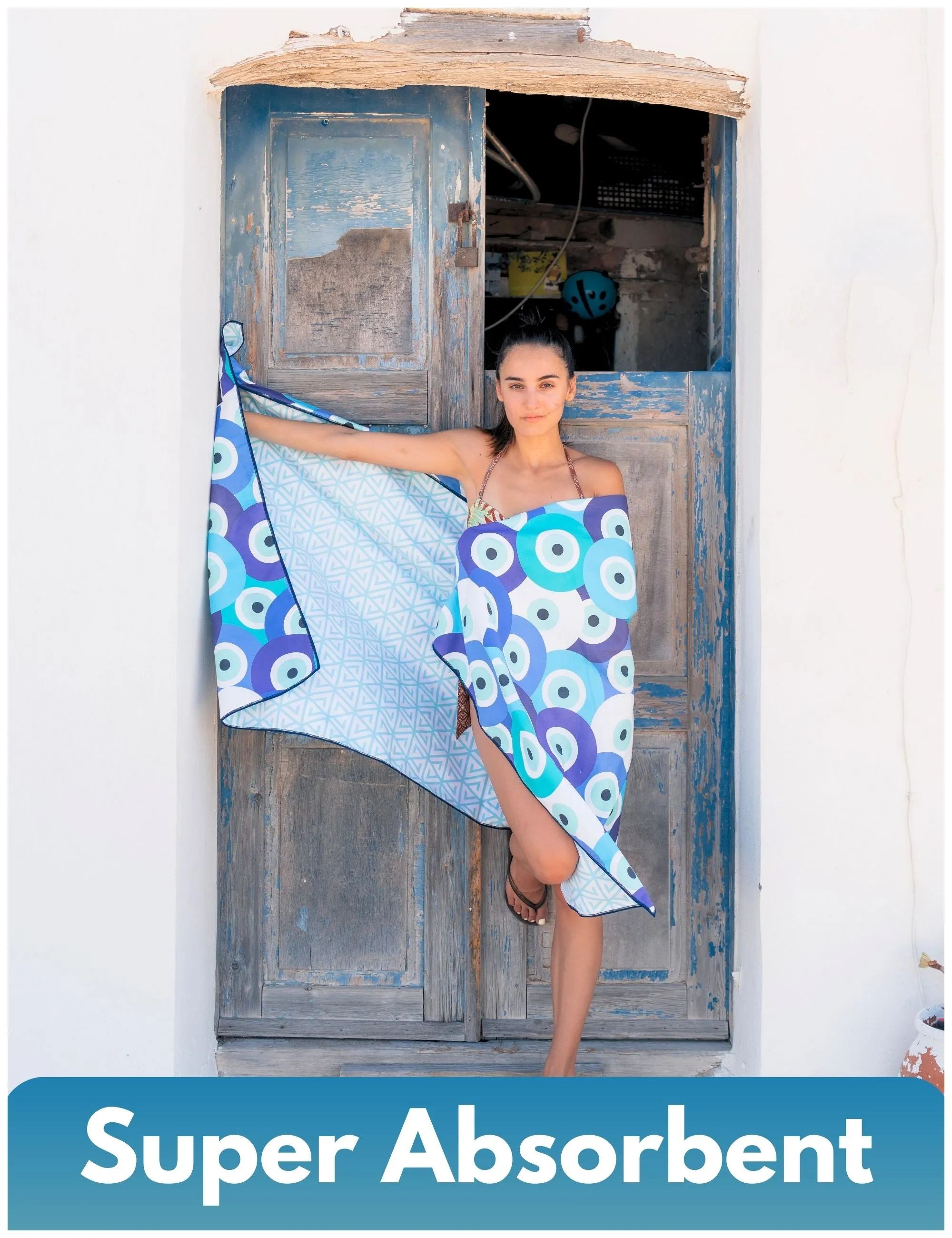 Santorini - Beach Towel