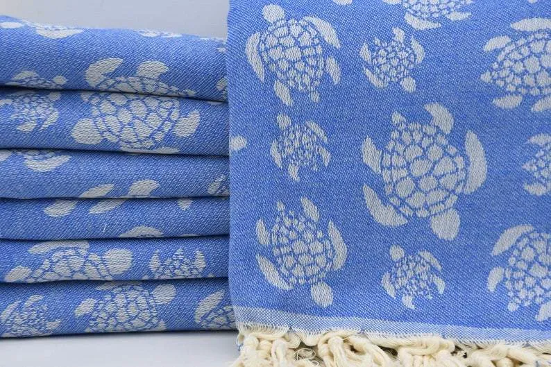 Sea Turtles Galore Series - 100% Cotton Towels