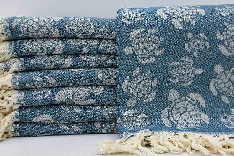 Sea Turtles Galore Series - 100% Cotton Towels