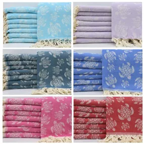 Sea Turtles Galore Series - 100% Cotton Towels