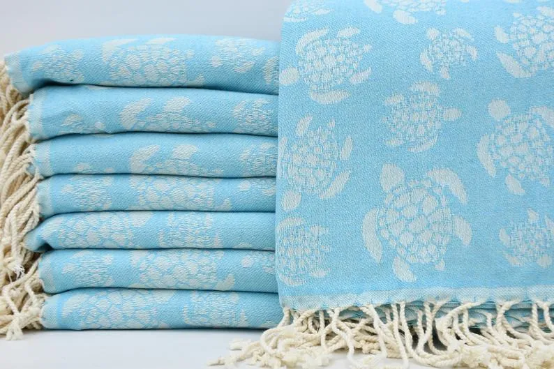 Sea Turtles Galore Series - 100% Cotton Towels