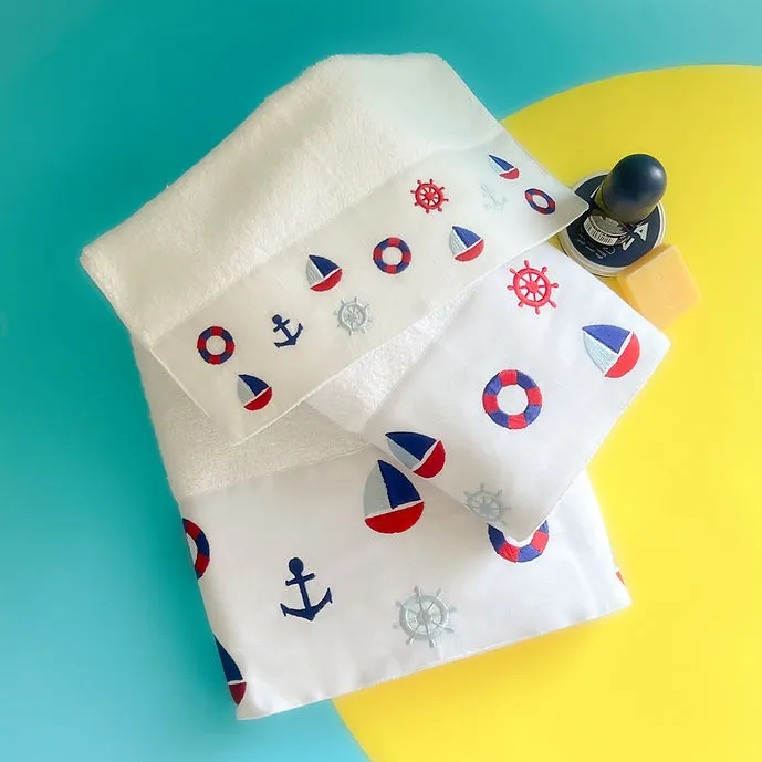 SEALY Boats Hand Towel