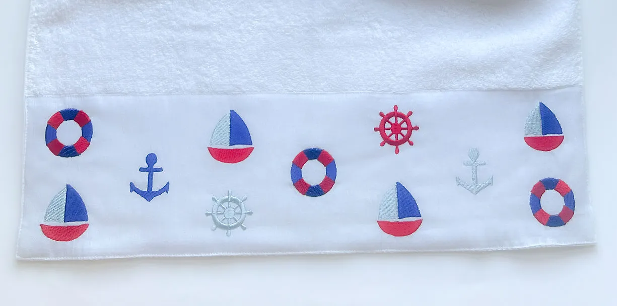 SEALY Boats Hand Towel