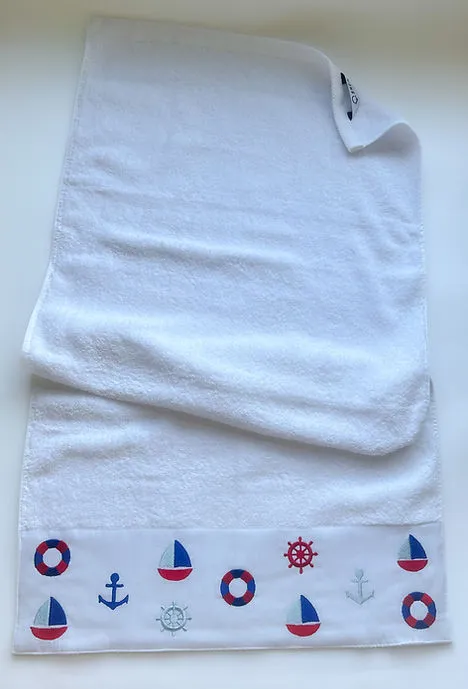 SEALY Boats Hand Towel