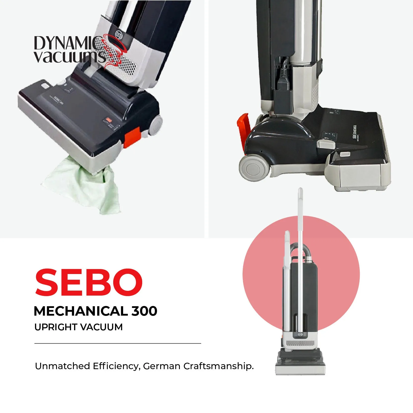 Sebo Mechanical 300 Upright Vacuum