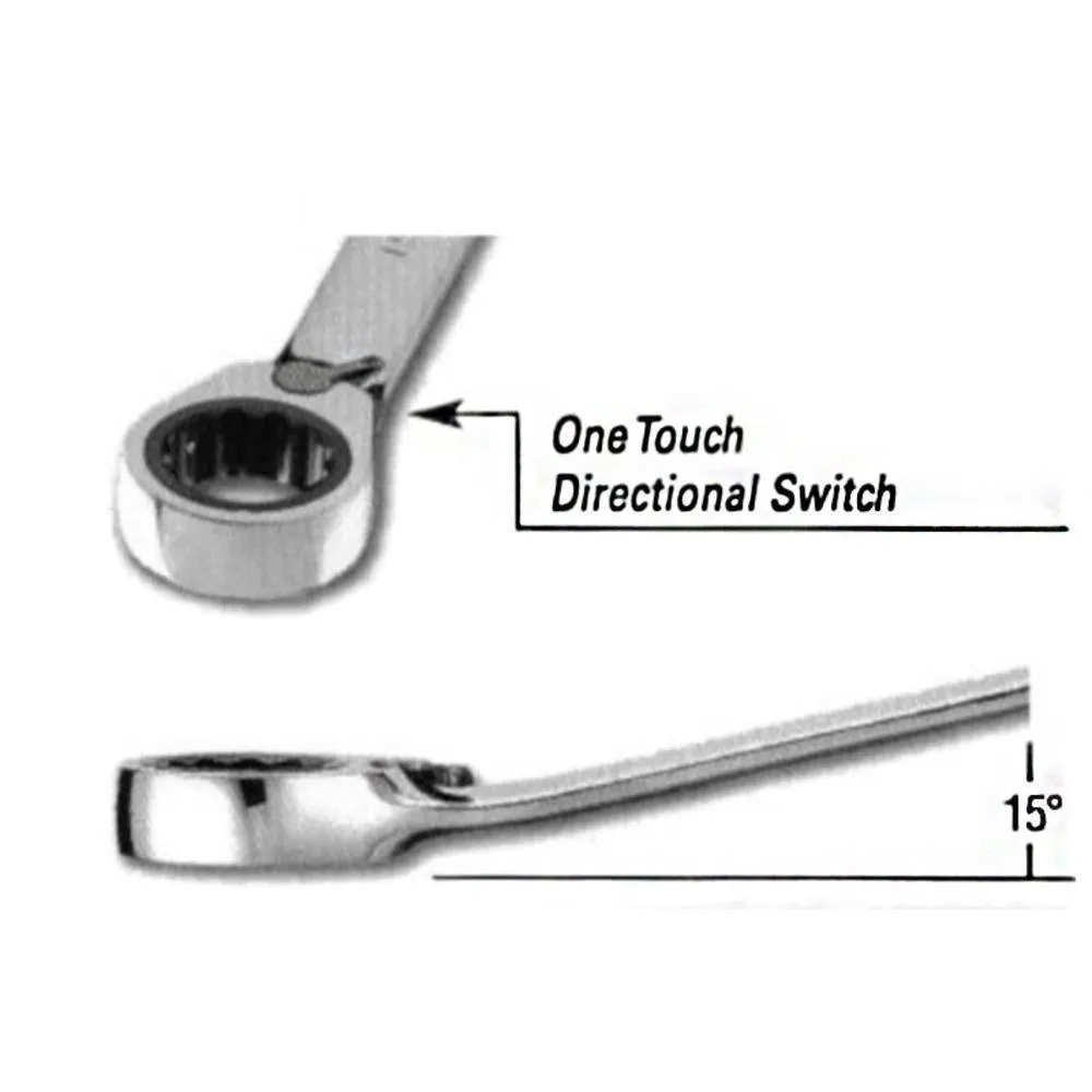 Signet Tool Inc. 7/16'' Reversible Gear Wrench - Imperial