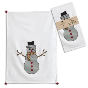 Snowman Cotton Tea Towel