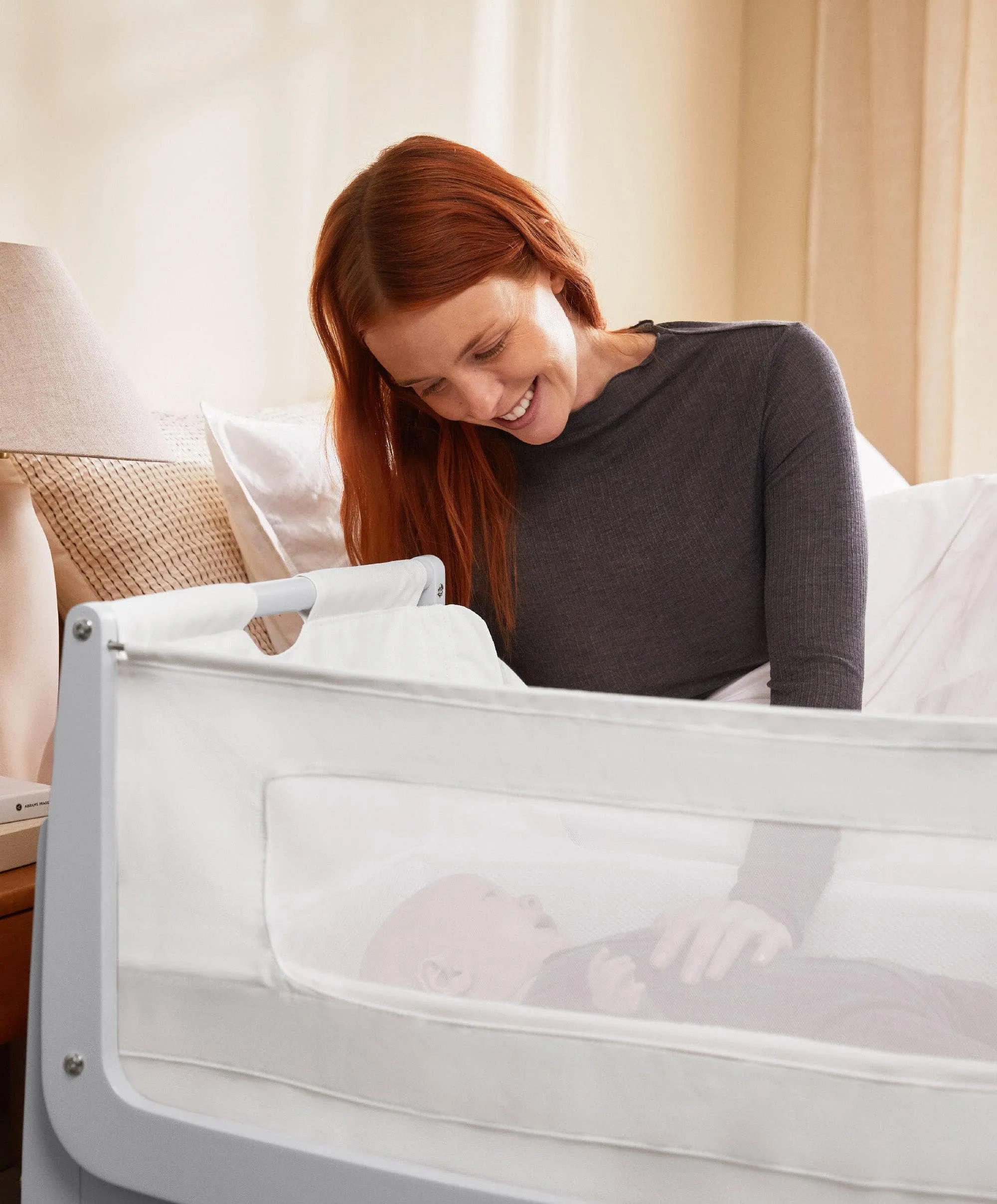 SnuzPod4 Bedside Crib - Dove Grey