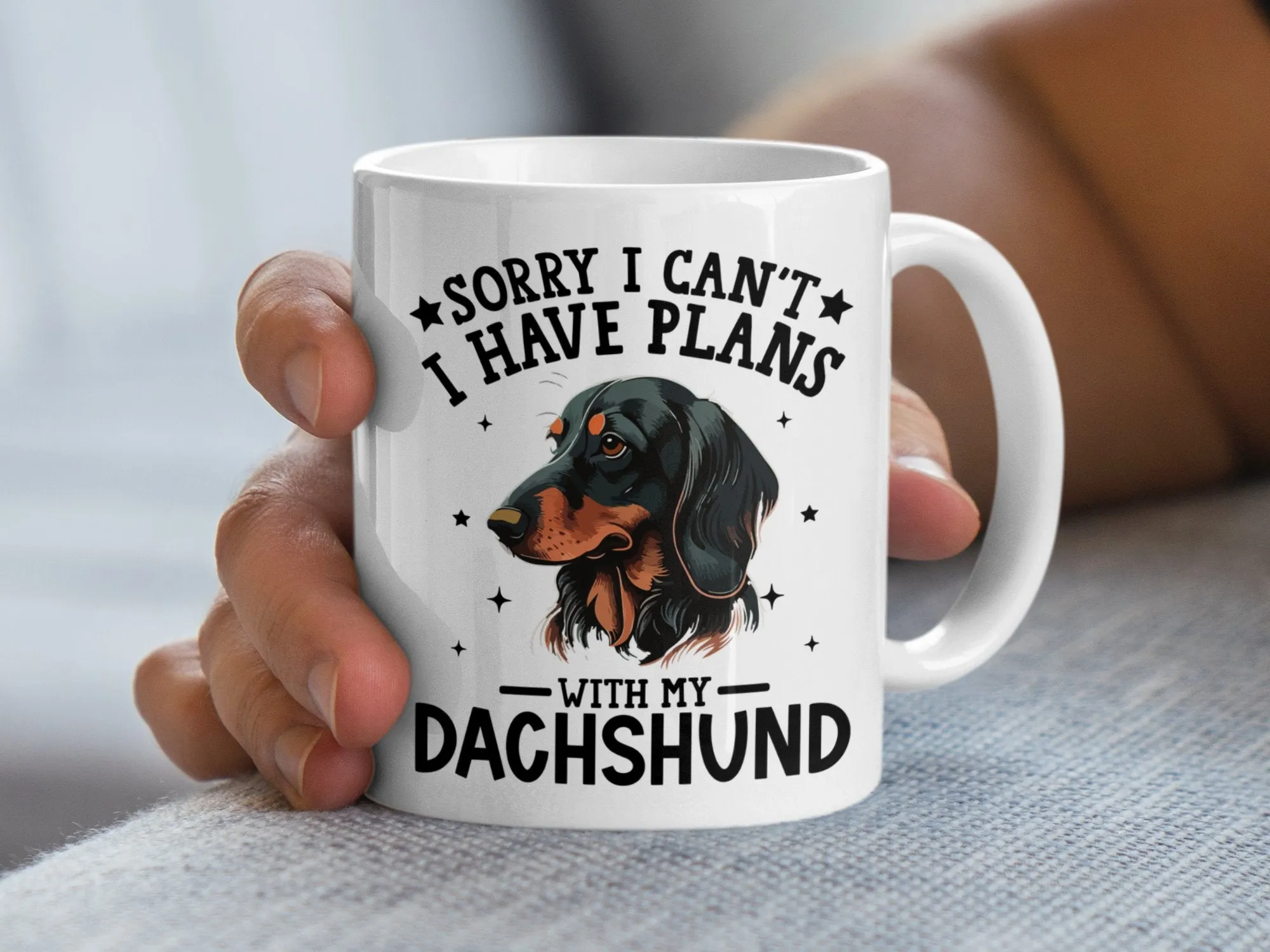 Sorry I Can't I Have Plans With My Dachshund Mug