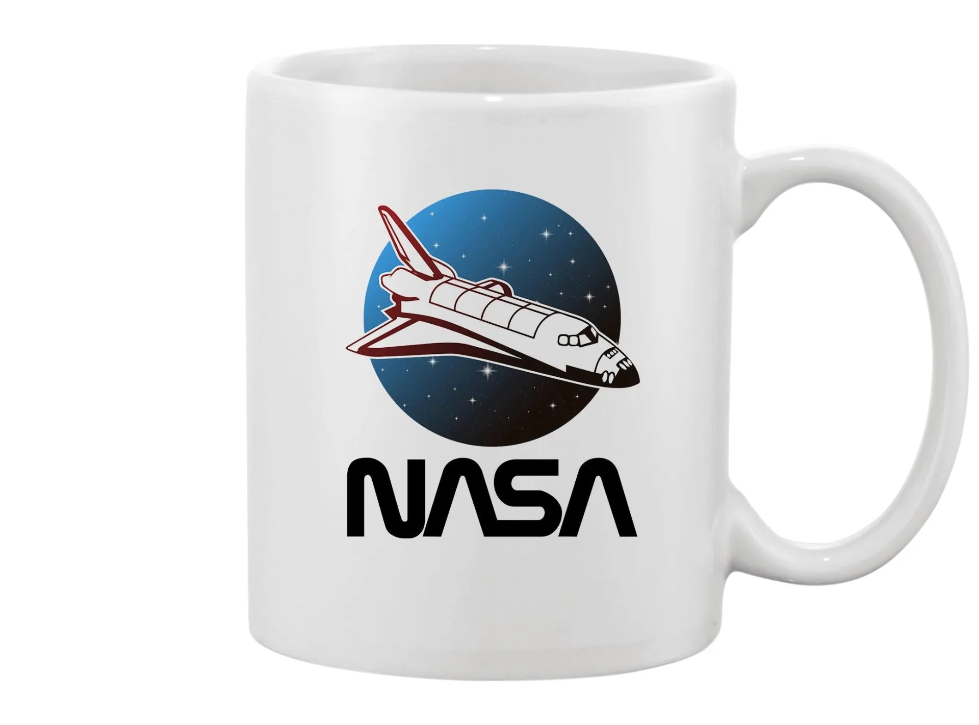 Space Ship NASA Ceramic Mug - White